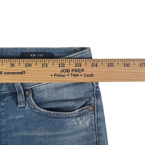 Vigoss Women's Jeans Size 28x28 Marley Super Skinny Distressed Blue Denim * - Picture 14 of 16